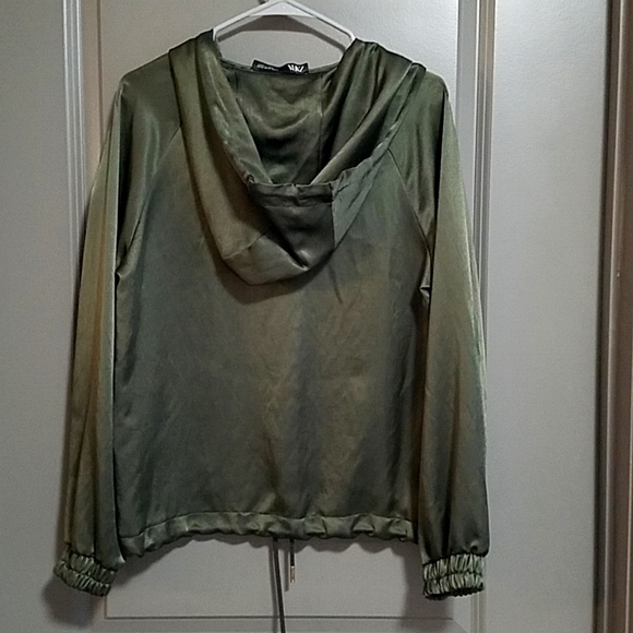 Zara Hooded Zip Up Jacket - Picture 2 of 4